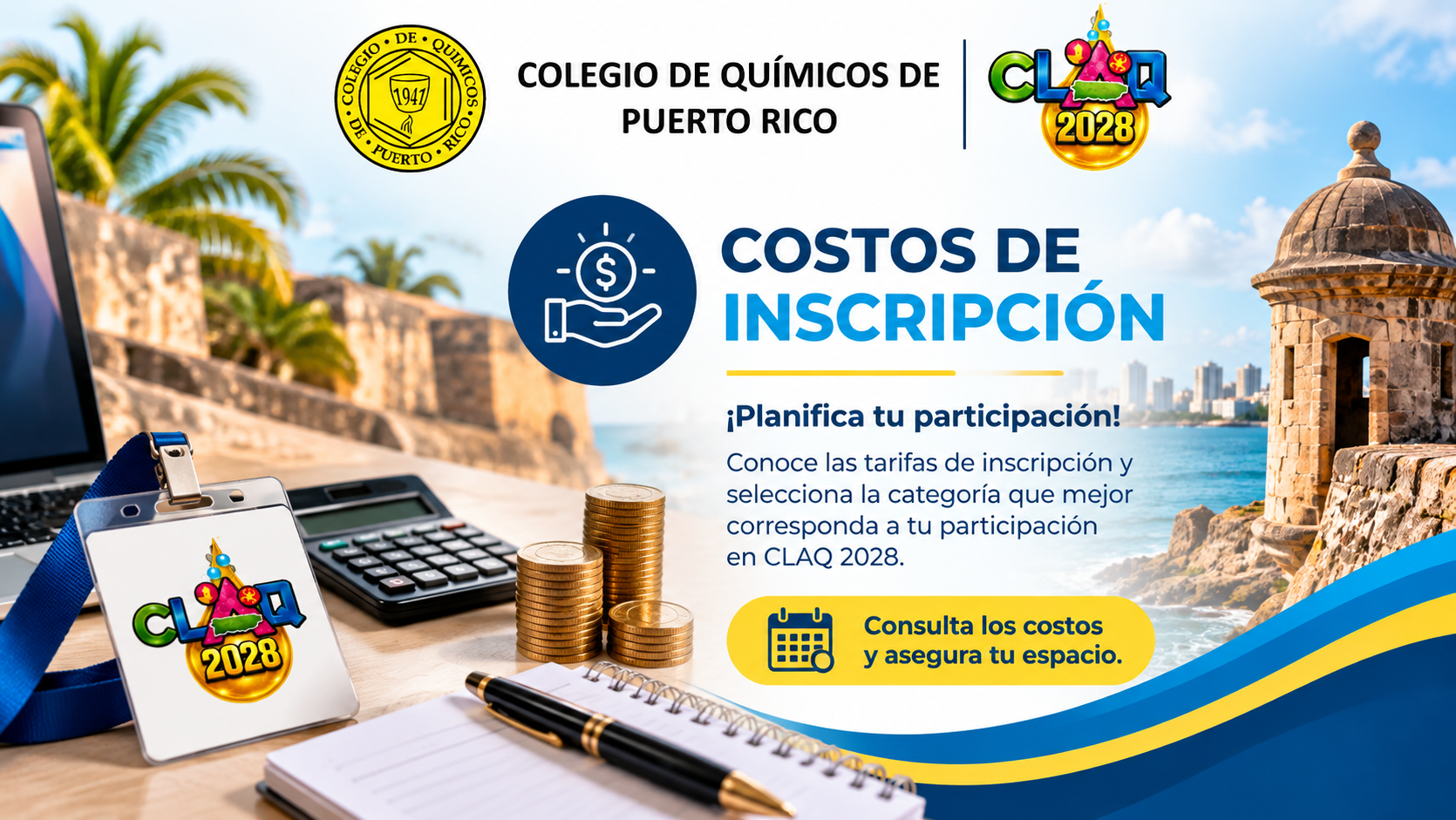 Costos de inscripción CLAQ 2028