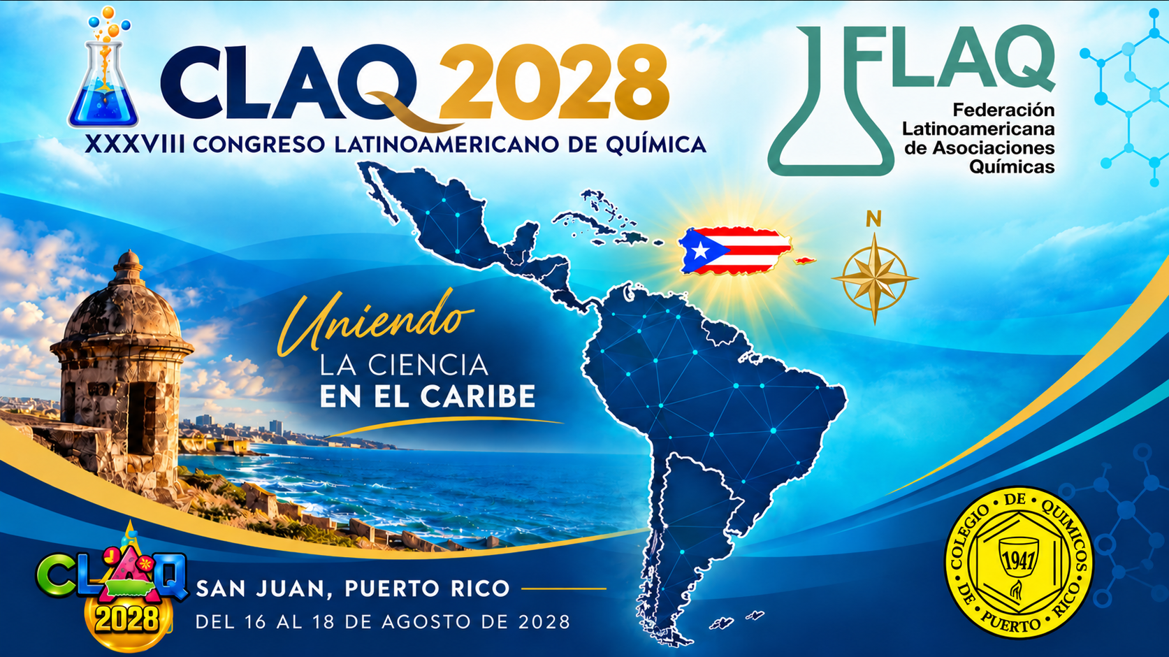 XXXVIII Congreso Latinoamericano de Química - CLAQ 2028, Puerto Rico